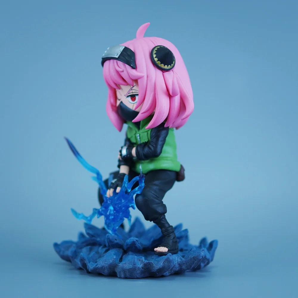 19cm Anime NARUTO Hatake Kakashi PVC Action Figure Anya Forger Cosplay Statue Model Toy Gift