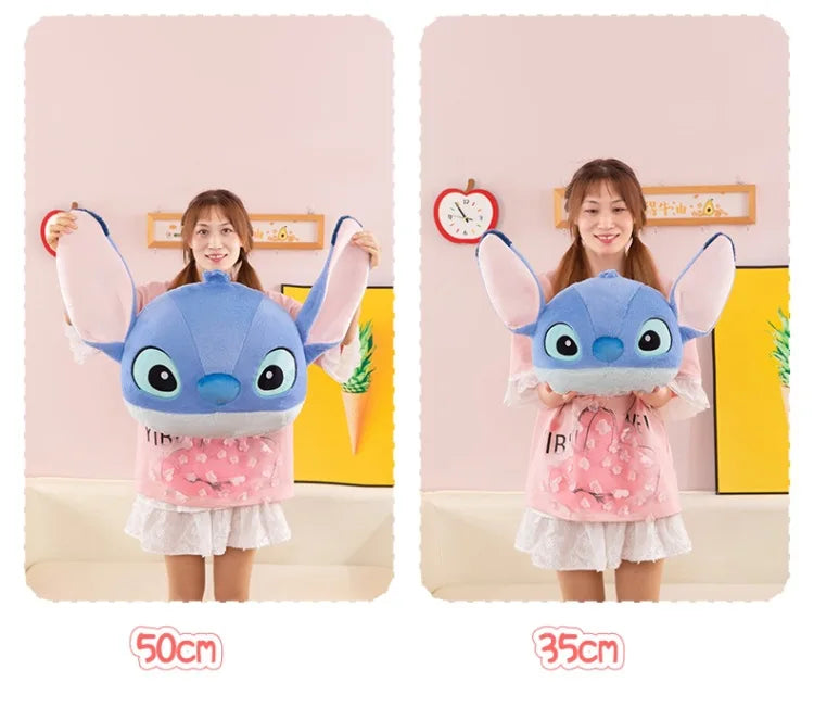 35/50/65cm Big Size Lilo & Stitch Anime Plush Stuffed Doll Kawaii Room Decoration Plushies Pillow Ornament Children Holiday Gift