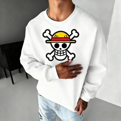Unisex One Piece Pullover Hoodie Men Women Long Sleeve Sweatshirt Streetwear Anime Graphic Print Hip Hop Sweater Top Autumn New