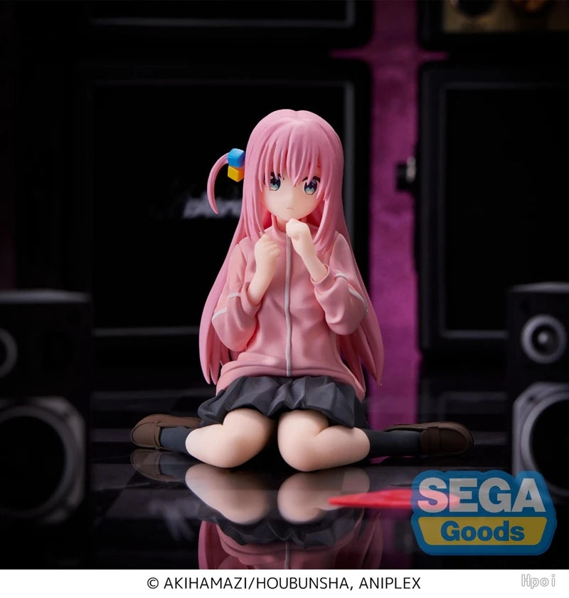 8cm Bocchi the Rock Hitori Gotoh Anime Figure Kawaii Sitting Melancholy Girl Action Figures PVC Adult Collection Model Doll Toys
