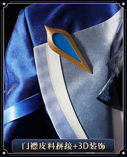 iCoser Focalors Furina Cosplay Costume Wig Dress Genshin Impact Fontaine Uniform Hat Pneuma Ousia God of Justice for Women Props