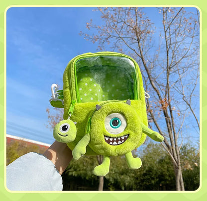 40/60CM Big Size Mike Wazowski Disney Anime Plush Stuffed Doll Kawaii Room Decoration Plushies Pillow Ornaments Holiday Gifts