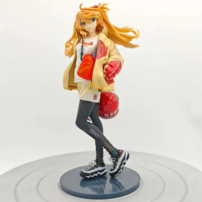 Anime NEON GENESIS EVANGELION Ayanami Rei Figurine Asuka Langley Soryu Action Figure PVC Stance Statue Collection Model Toy Gift