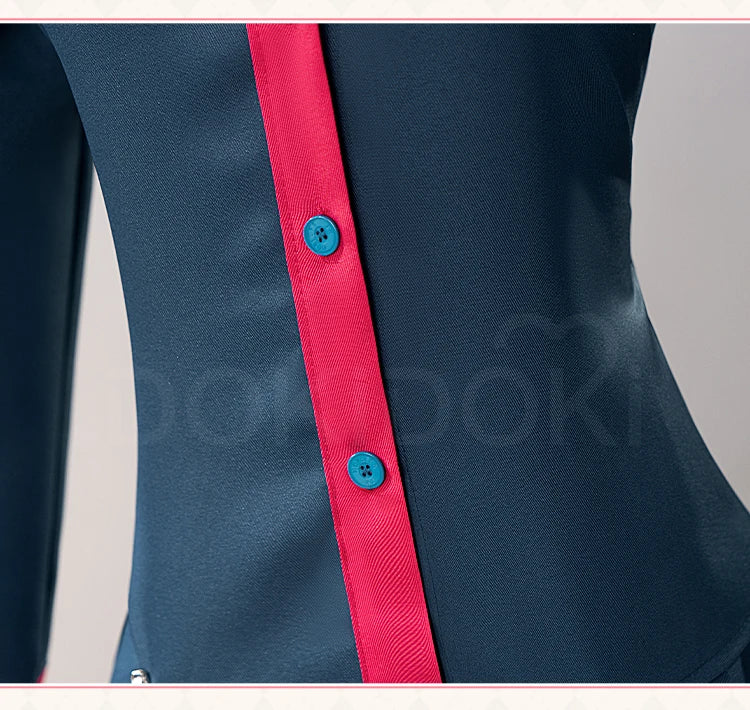 IN STOCK Tetoo Kasanee Cosplay Costume Game Cosplay【S-2XL】DokiDoki-N Women Suit Blue Uniform Tetoo Cosplay Plus Size