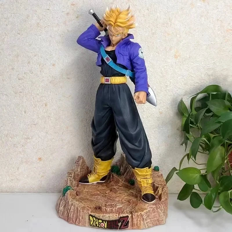 2025 48cm Dragon Ball Z Anime Figurine Trunks Figure Super Saiyan Trunks Pvc Model Statue Doll Collection Decoration Toys Gifts