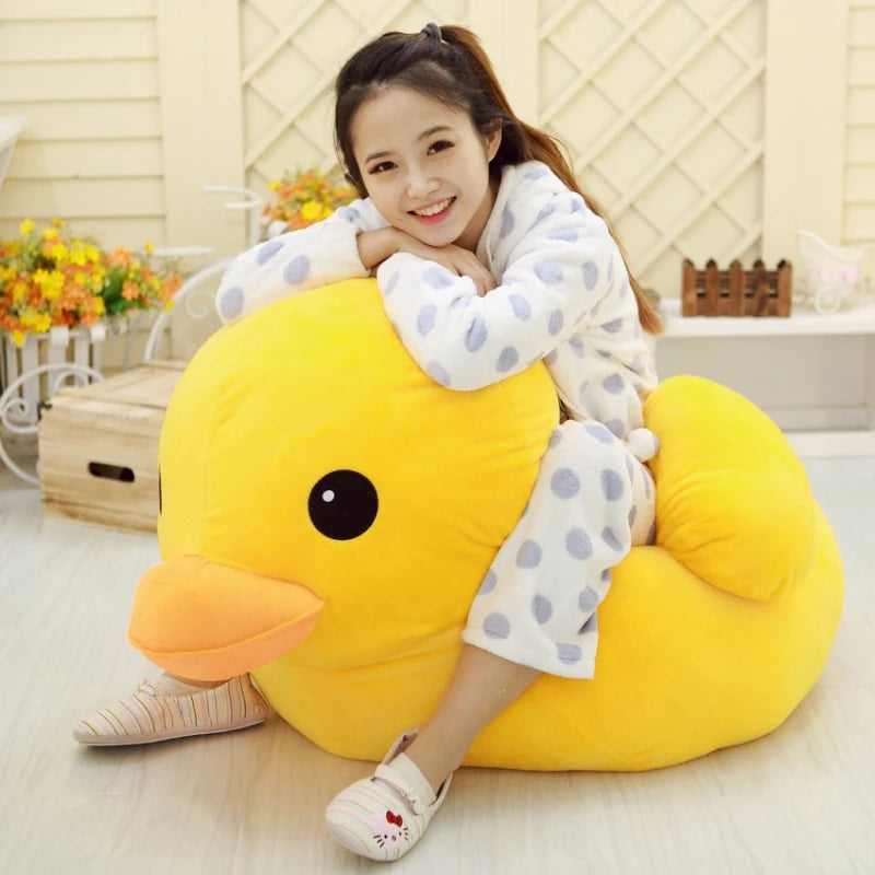 65cmKawaii Big Yellow Duck Plush Dolls Toy Cute Super Soft Cartoon Stuffed Animal Toy Birthday Gifts for Children Kids Baby girl