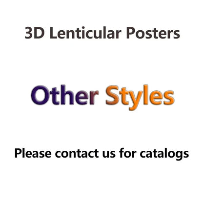 Nezuko Tanjirou Zenitsu Anime 3D Lenticular Posters for Accessories Room Decor Wall Art(Without Frame)