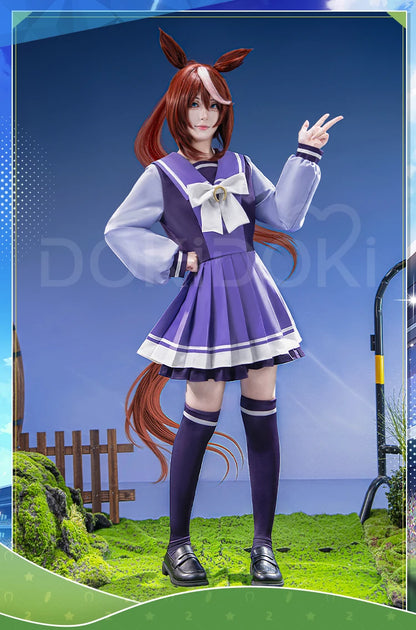 Tokai Teio Gold Ship Cosplay Costume Game【XS-2XL】DokiDoki-R Women School Uniform Cosplay Plus Size