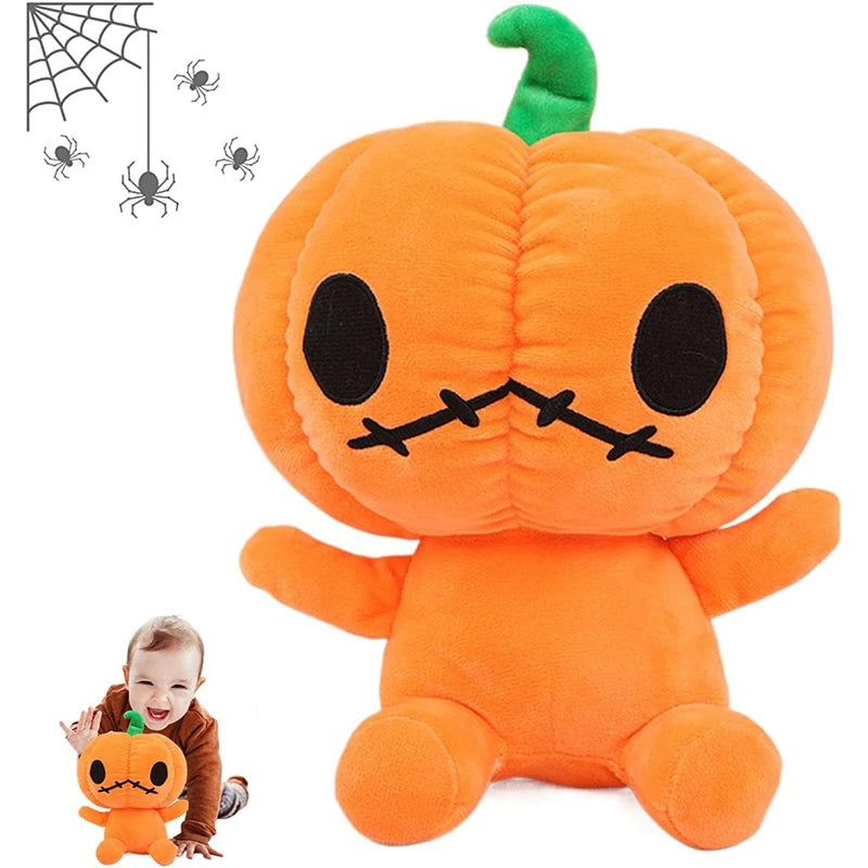 30cm Halloween Pumpkin Plush Toy Party Festival Cotton Soft Pumpkin Stuffed Dolls for Kids Halloween Christmas Birthday Gifts