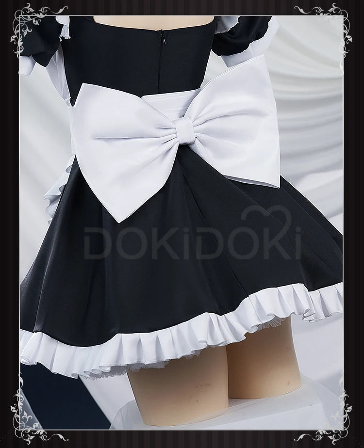 Gotou Hitori Cosplay Anime Bocchi the Rock! 【S-2XL】DokiDoki Cute Maid Uniform Dress Gotou Hitori Women Cosplay Costume Plus Size