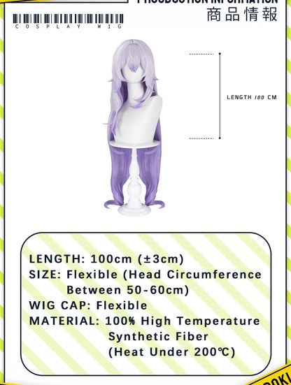 IN STOCK Black Swan Wig Game Honkai: Star Rail Cosplay Wig DokiDoki Women White Purple Long Hair Black Swan Cosplay Free Wig Cap