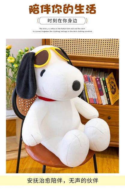 Anime Snoopy Plush Doll Big Ears Dog Plush Toy Cute Children's Doll Gift Snoopy Wearing Sunglasses