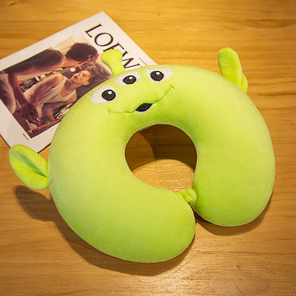 Kuromi My Melody Cinnamoroll Hello Kitty Pom Pom Purin Cute Soft Plush U-shaped Pillow Kawaii Plush Portable Pillow