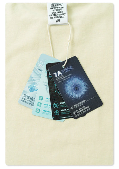 ZODF New 2025 Spring Summer 235gsm Solid Cotton T-Shirts For Men Women Unisex Loose Basic T Shirt Tees Brand Tops HY0970