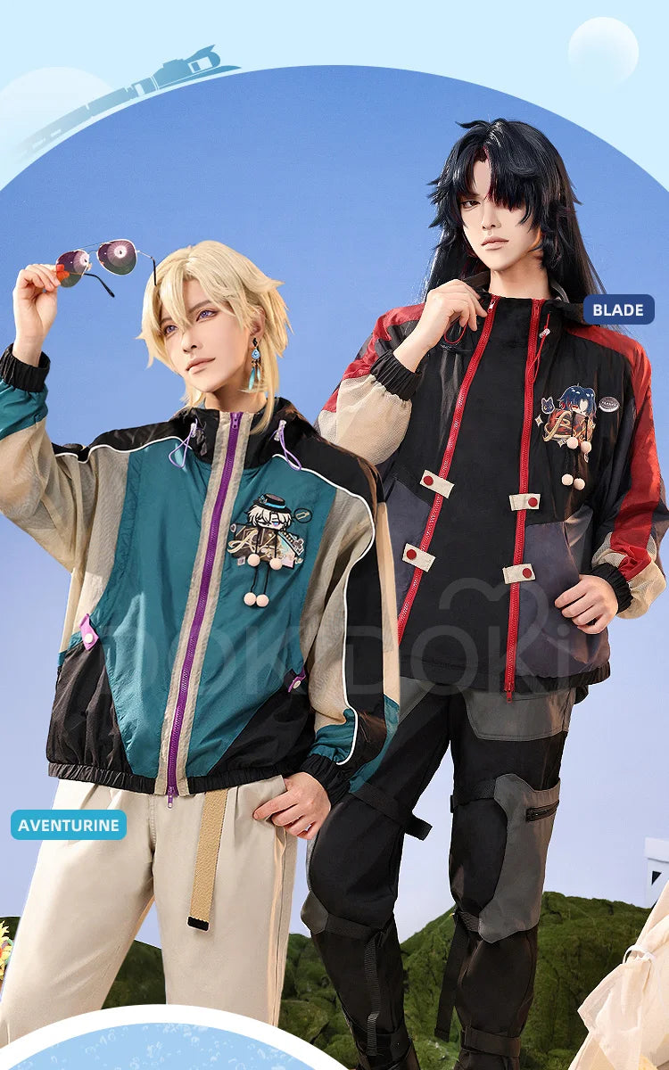 Aventurine Blade Robin Firefly Sparkle Feixiao Doujin Cosplay Costume Game Honkai: Star Rail DokiDoki-SR HSR Sunscreen Jacket