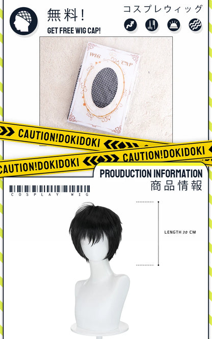 IN STOCK Asakura Shin Sakamotoo Taro Yoichi Nagumo Kei Uzuki Wig Anime Cosplay DokiDoki Men 35cm Short Hair Free Wig Cap