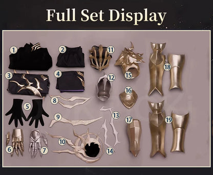 Flame Reaver Cosplay Costume Game Honkai: Star Rail【S-2XL】DokiDoki-R HSR Men Black Ember Raider Cosplay Halloween