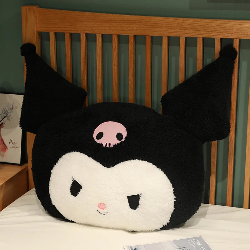 Big Size Kuromi Back Cushion Very Soft Cuddly Pillow Sofa Bed Back Cushion Home Decor Stuffed Anime Plushies Xmas Gifts Girl