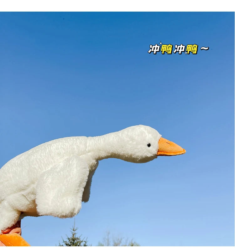 190cm Cute Big White Goose Pillow Decoration Stuffed Toy Big Goose Doll Sleeping In Bed Christmas Gift Girl Plush Stuffed Toys