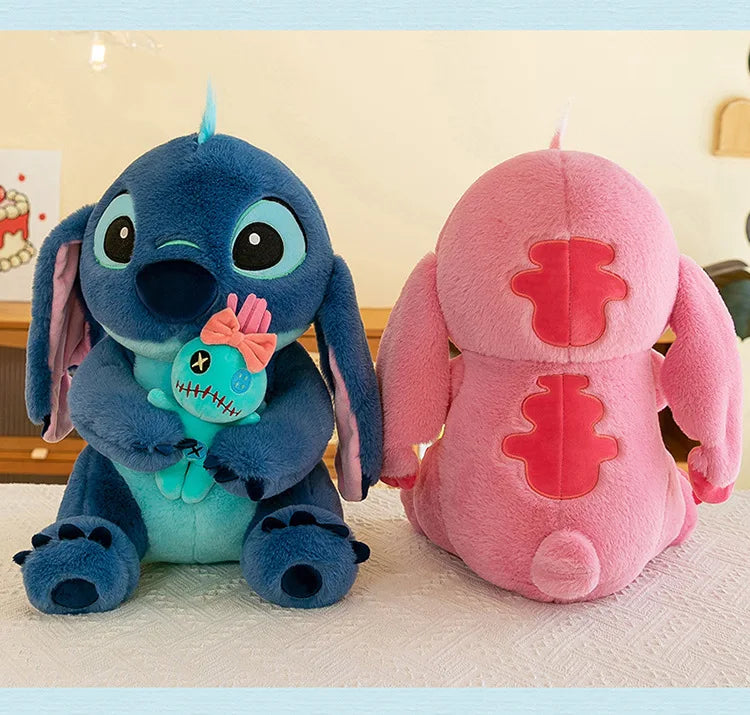 45/60/75CM Big Size Disney Stitch Kawaii Anime Plush Stuffed Doll Room Decoration Plushies Children Pillow Ornament Holiday Gift