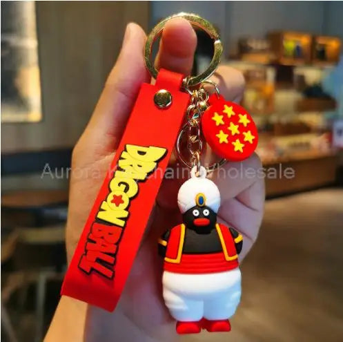 Anime Kawaii Dragon Ball Keychain Z Super Saiyan Son Goku Bulma Broly Piccolo Majin Buu Series Car Pendant Keyring Kid Toys Gift