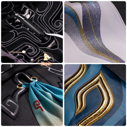 Honkai Star Rail Dan Heng Permansor Terrae Cosplay Costume Wig Uniform Headwear Metal Accessories Halloween Party for Women Men