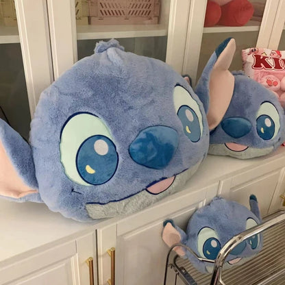Comfortable Stitch Back Cushion Cuddly Throw Pillow Stuffed Anime Cushion Headrest Car Home Decor Sofa Bed Birthday Gifts