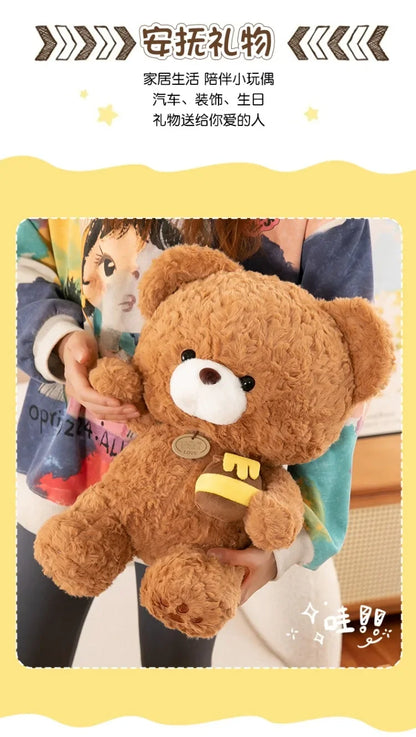 Hot 30-50CM Kawaii Cartoon Anime Honey Pot Teddy Bear Animal Doll Cute Plush Toy Children's High Quality Stuffed Toy Pillow