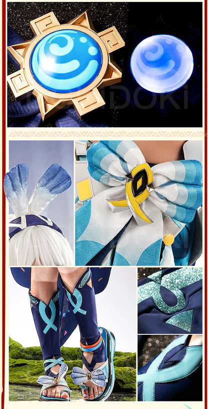 IN STOCK Mualani Cosplay Costume Game Genshin Impact【S-3XL】DokiDoki-SR Natlan Mualani Metal Luminous Vision Plus Size