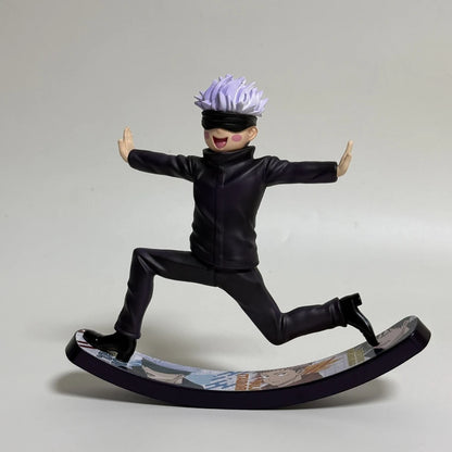 16.5cm Jujutsu Kaisen Anime Figure Rocking Trojan Gojou Satoru Action Figure Car Decorations PVC Adult Collection Model Doll Toy