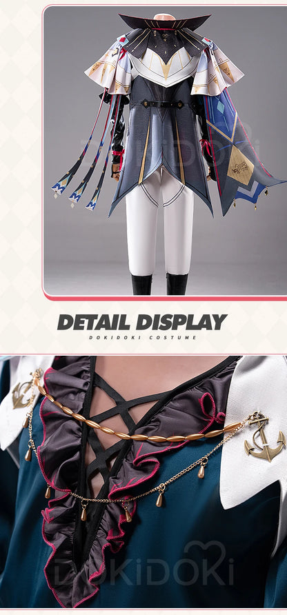 IN STOCK Brant Cosplay Costume Game Wuthering Waves【XS-3XL】DokiDoki-N Men Captain Costume Brant Hat Plus Size