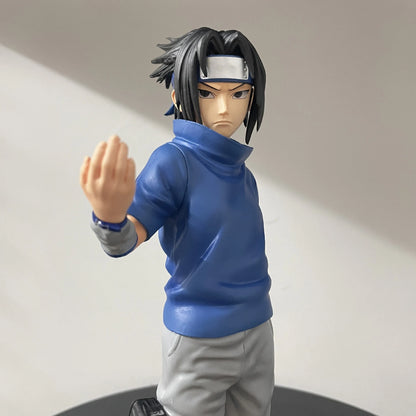 26cm Uzumaki Naruto Action Figure Gk Shippuden Uchiha Sasuke Figures Fire Country Model Standing PVC Toys Collection Gift