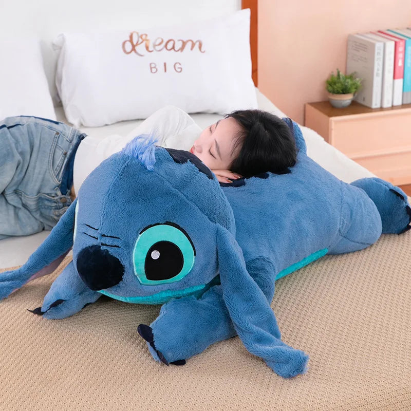 100cm Big Size Disney Stitch Cartoon Anime Plush Stuffed Doll Room Plushies Pillow Cute Ornaments Children's Holiday Gifts