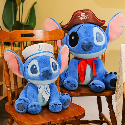 30/60cm Lilo and Stitch Disney Plush Toys Cartoon Anime Stuffed Kawaii Pirate Soft Stich Doll Plushie Kids Birthday Gifts Xmas
