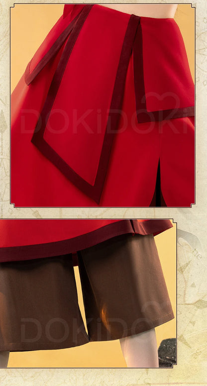 Katara Cosplay Costume Anime Cosplay【S-3XL】DokiDoki-R Women Red Dress Katara Costume Plus Size