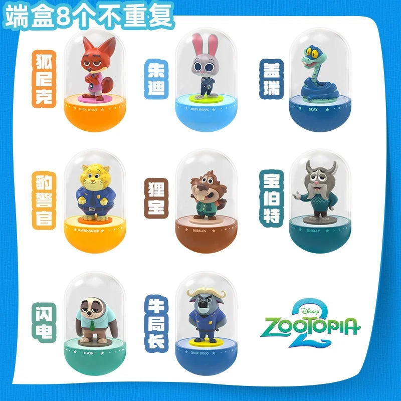 52TOYS Zootopia Nick Judy Night Light 9cm PVC Model