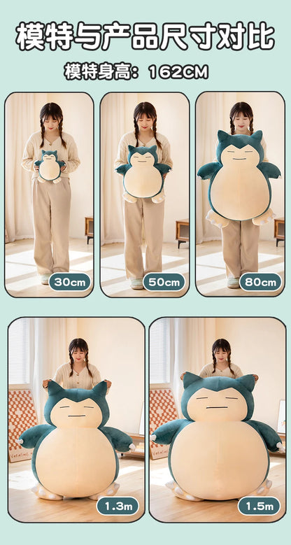 30/50CM Big Size Pokemon Snorlax Plushies Cartoon Anime Plush Soft Doll Pillow Kawaii Stuffed Plushie Ornament Children's Gifts