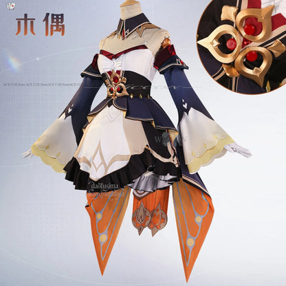 Genshin Impact Marionette Sandrone Cosplay Costume Polyester Set