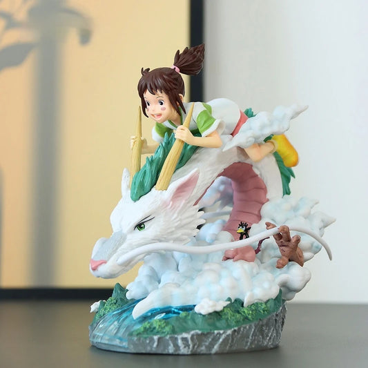 New Cartoon Anime Figure Ogino Chihiro And Nigihayami Kohakunushi Action Figures Pvc Action Model Doll Collectible Toy Gift