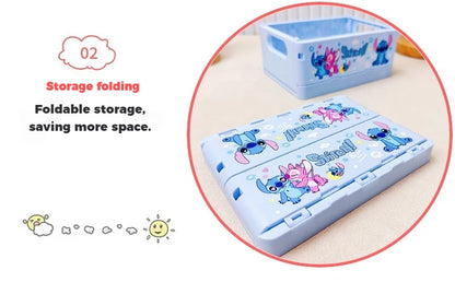 New Stitch Folding Storage Box Interstellar Baby Stitch Stacking Music Desktop Stationery Storage Rack