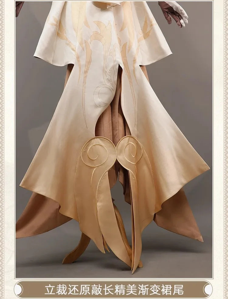 Honkai Star Rail Aglaea Memosprite Cosplay Costume Tailor Dress Summon Amphoreus The Goldweaver Halloween Party for Women Props