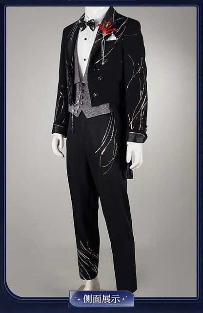 Love and Deepspace Rafayel Wedding Cosplay Costume Wig Suit Uniform Halloween Party for Women Men Carnival Game Outfit iCoser