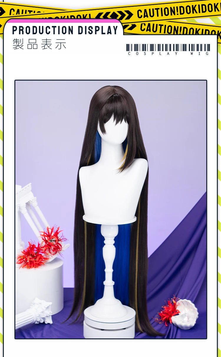 IN STOCK Evernight Cyrene Dan Heng Wig Game Honkai: Star Rail DokiDoki Dan Heng Permansor Terrae Horns Cyrene 120cm Wig