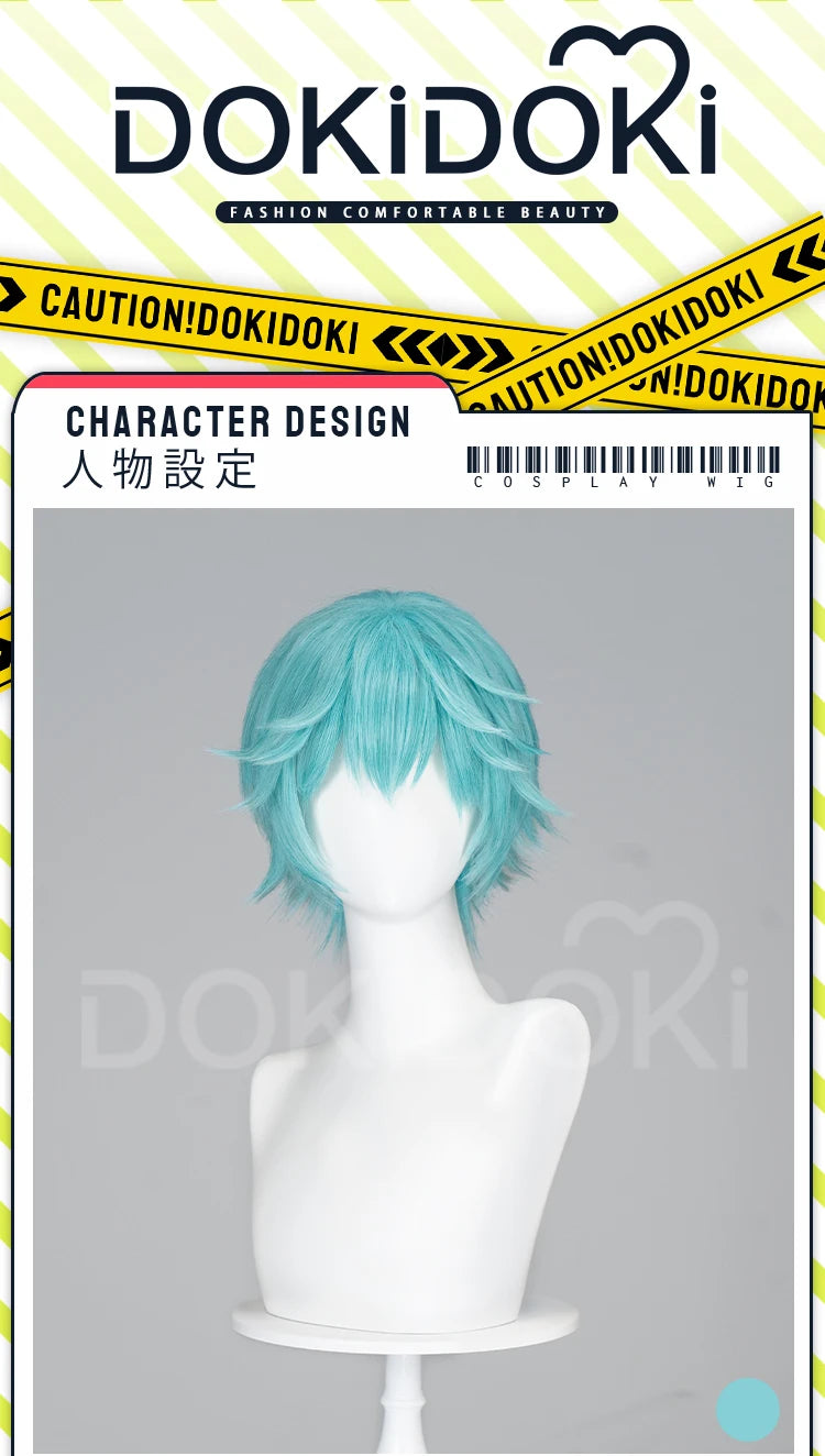IN STOCK MIKUOO Mikuu Wig Game Cosplay DokiDoki Men 35cm Short Hair Rabbit Hole Men Ver Free Wig Cap