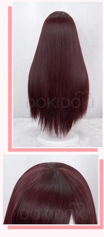 IN STOCK D.Vaa Wig Cosplay Game DokiDoki Cosplay D.Vaa Brown Long Wig Women Hair Heat Resistant Synthetic