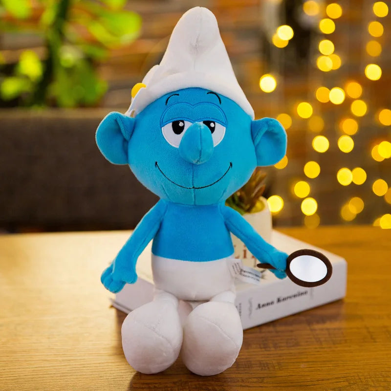 New 40cm Cartoon Character Creative Smurf Cute Plush Toy Kawaii Doll Children’s Soothing Toy Birthday Gift Christmas Gift
