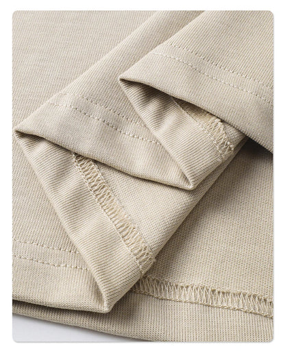 ZODF New Men Summer Boxy 275gsm Cotton T-Shirts Retro Unisex Oversized Short Version Basic T Shirt Brand Tees HY1070