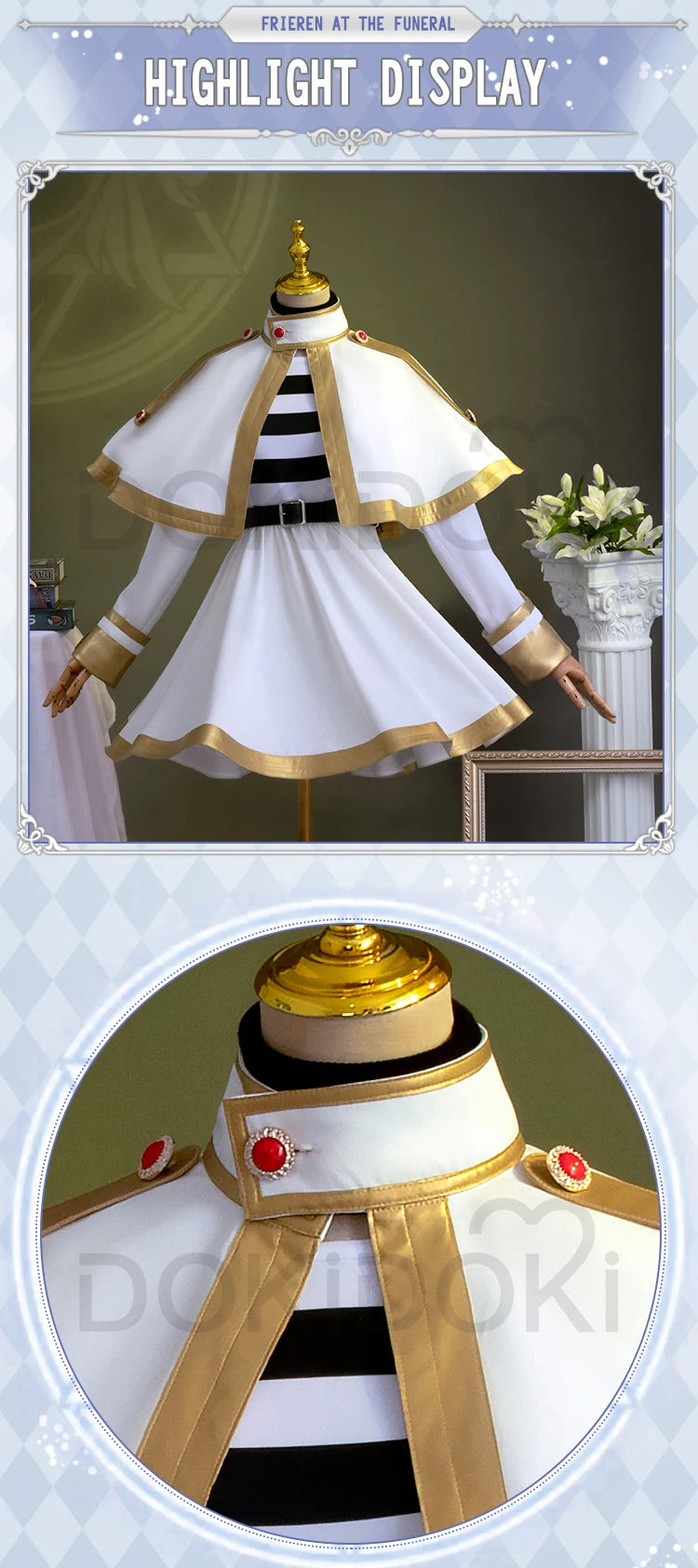 IN STOCK Frieren Himmel Fern Stark Heiter Cosplay Costume Anime Frieren: Beyond Journey's End【S-2XL】DokiDoki-R Cosplay Plus Size