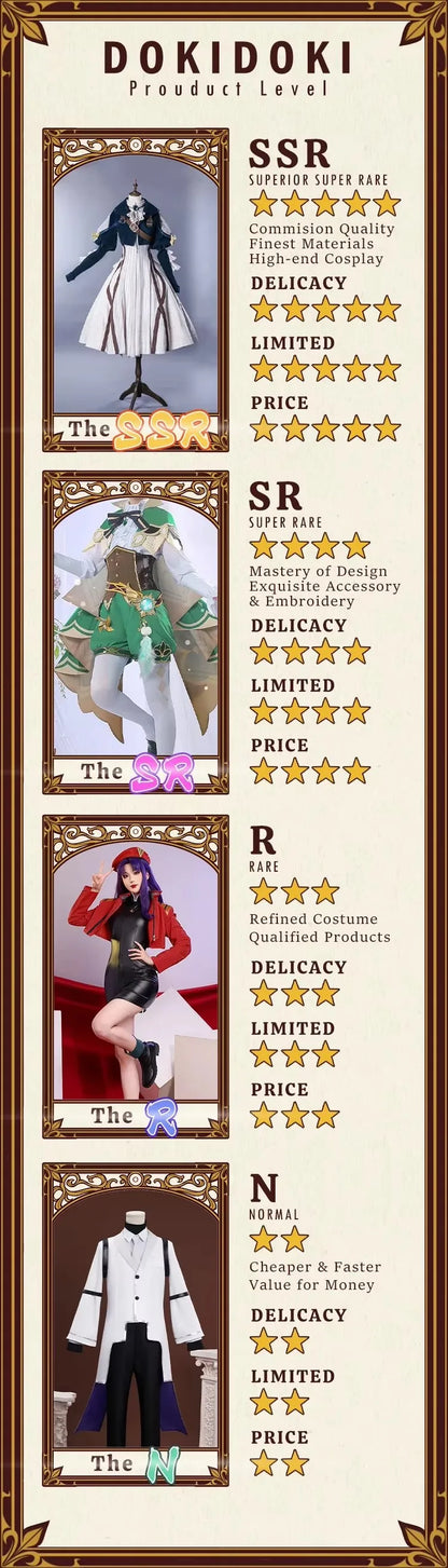 Evernight Cosplay Costume Game Honkai: Star Rail DokiDoki-R HSR March 7th SP Halloween Evernight Cosplay Costume Amphoreus