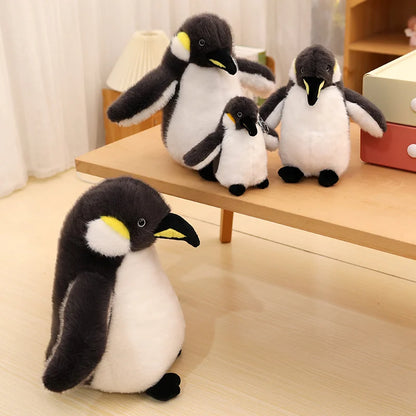 ZU 15-35cm Cute Antarctic Animal Emperor Penguin Plush Toy Soft Plushies Keychain Home Decor Fluffy Penguin Doll
